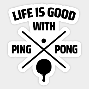 ping pong Sticker